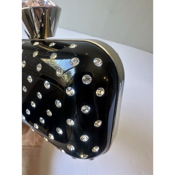 Jimmy Choo Plastic Rhinestone Pink Crystal Black clutch Bag - Picture 16 of 16